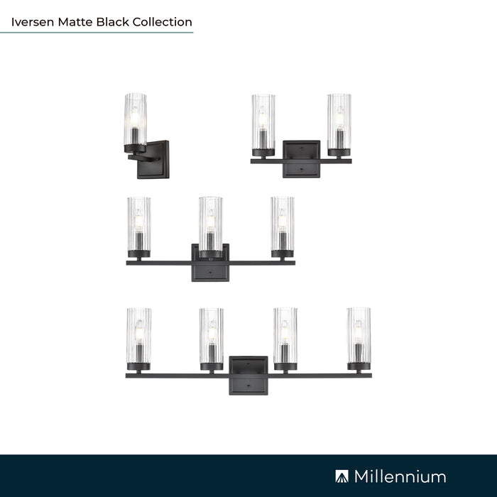 5'' Iversen Matte Black 1 Light Wall Sconce