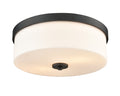 5'' Laphia Matte Black 2 Light Flush Mount