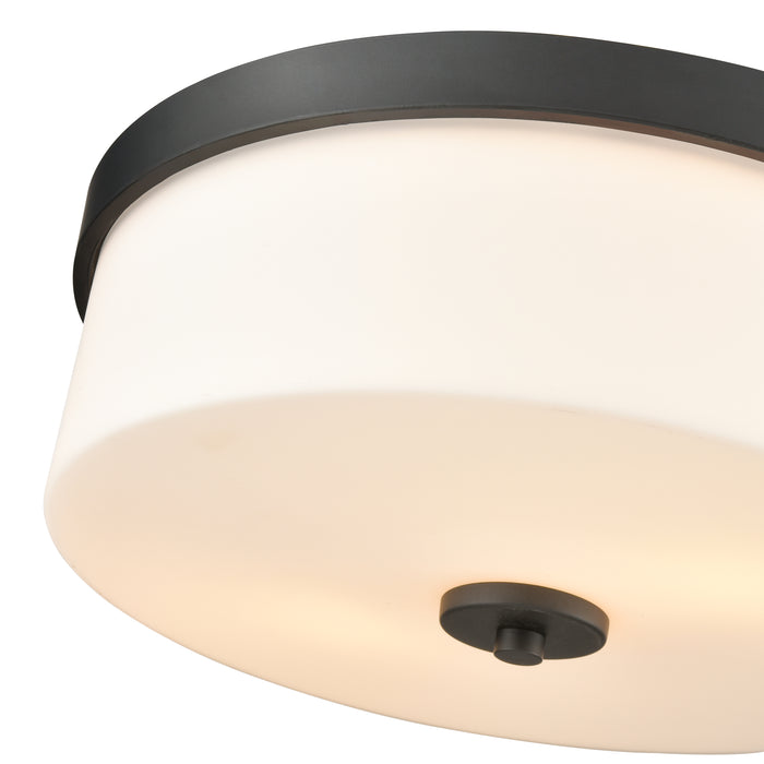 5'' Laphia Matte Black 2 Light Flush Mount