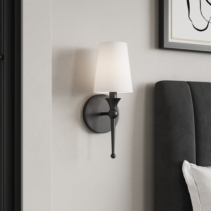 5''  Matte Black 1 Light Wall Sconce
