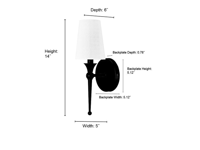 5''  Polished Nickel 1 Light Wall Sconce