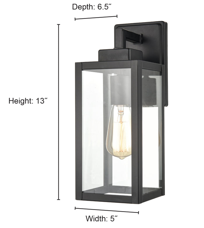5''  Powder Coated Bronze 1 Light Wall Sconce