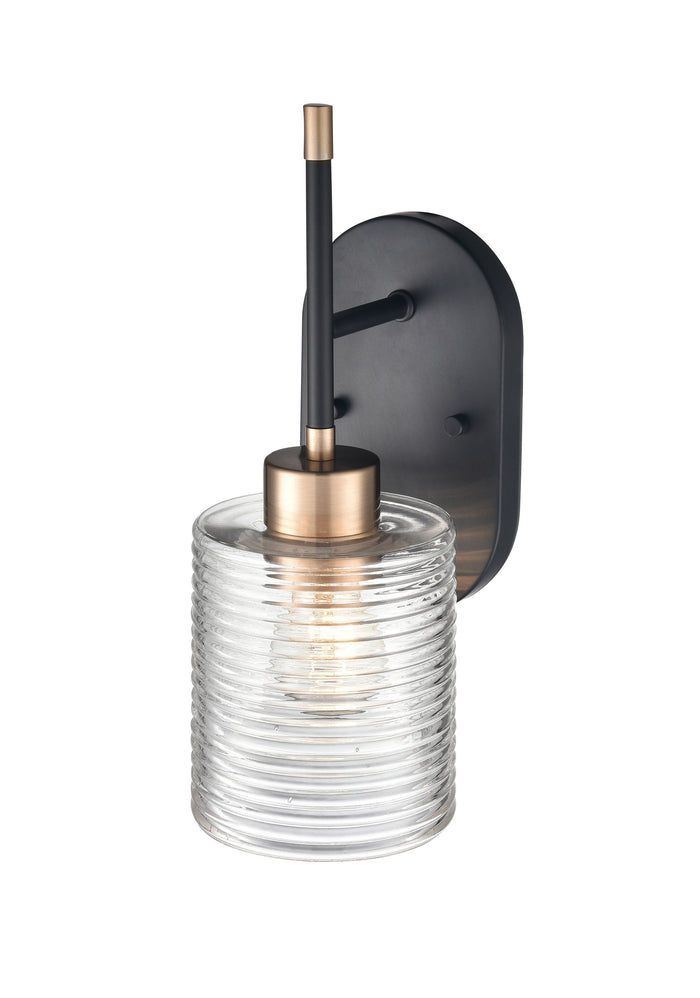 5'' Renitta Matte Black/Modern Gold 1 Light Wall Sconce