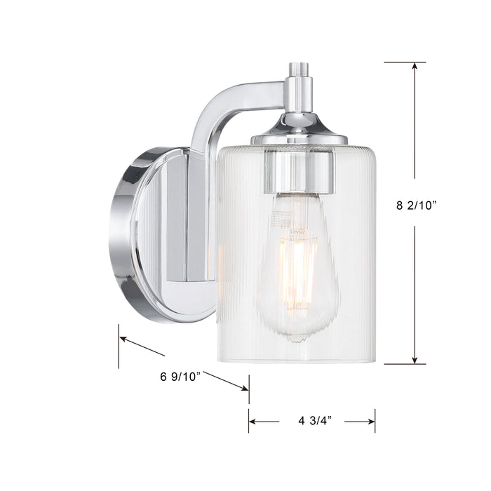 5'' Ryehouse Chrome 1 Light Wall Sconce