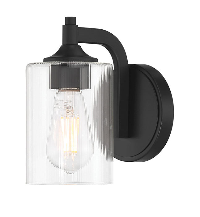 5'' Ryehouse Matte Black 1 Light Wall Sconce