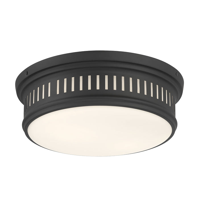 5'' Velune Matte Black 2 Light Flush Mount