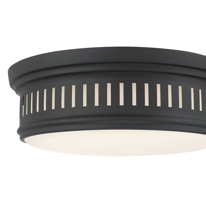 5'' Velune Matte Black 2 Light Flush Mount