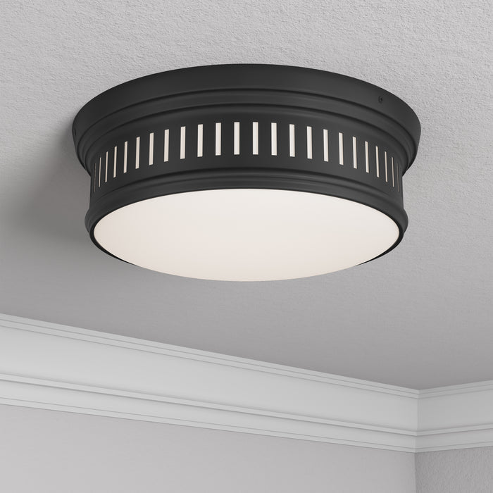 5'' Velune Matte Black 2 Light Flush Mount