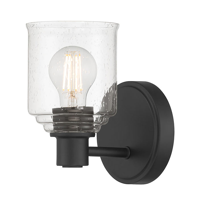 5'' Vessair Matte Black 1 Light Wall Sconce