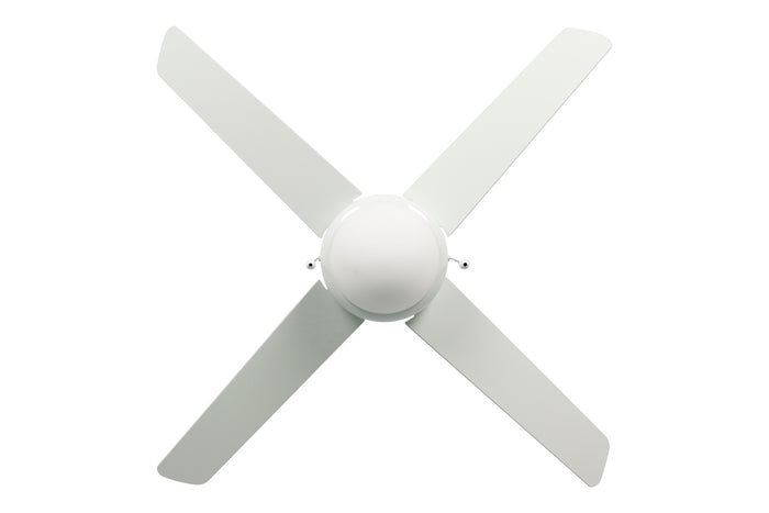 50 Inch Europa AC White Indoor Ceiling Fan 4-Blade Reversible