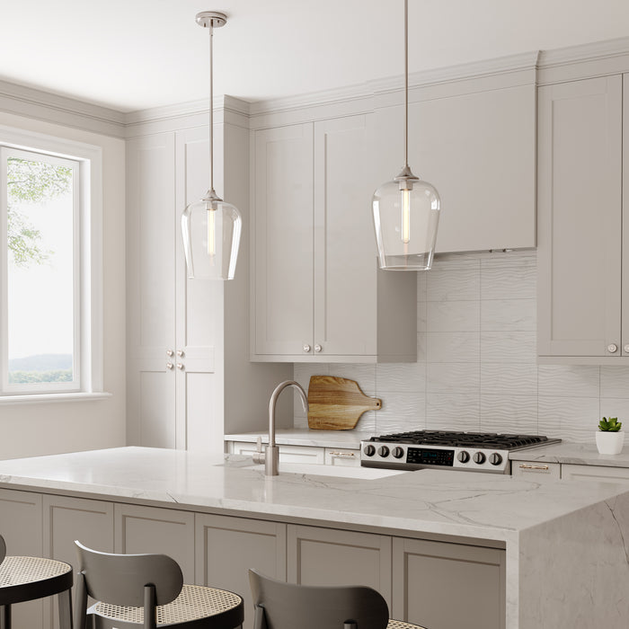 51'' Ashford Brushed Nickel 1 Light Mini Pendant