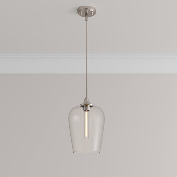 51'' Ashford Brushed Nickel 1 Light Mini Pendant