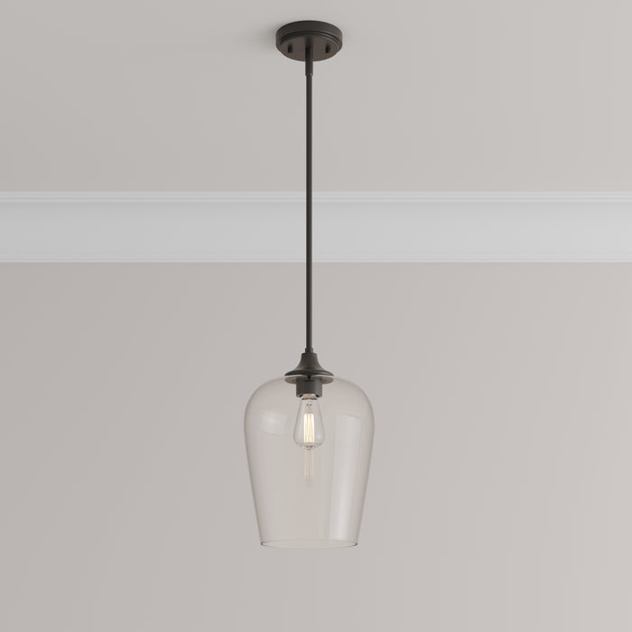 51'' Ashford Matte Black 1 Light Mini Pendant