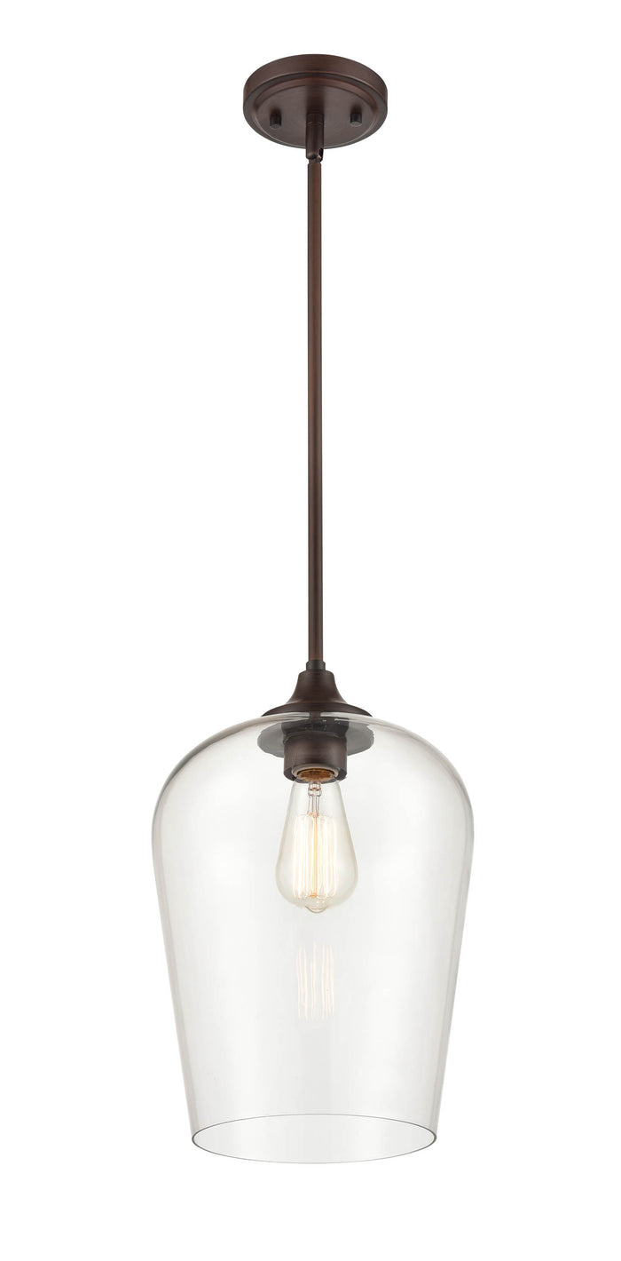 51'' Ashford Rubbed Bronze 1 Light Mini Pendant