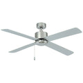 52 Inch Aldea AC Brushed Nickel Indoor Ceiling Fan 4-Blade