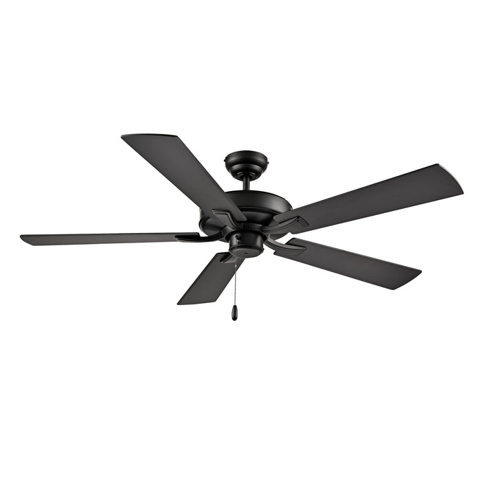 52 Inch Brisden AC Matte Black Indoor Ceiling Fan 5-Blade Reversible