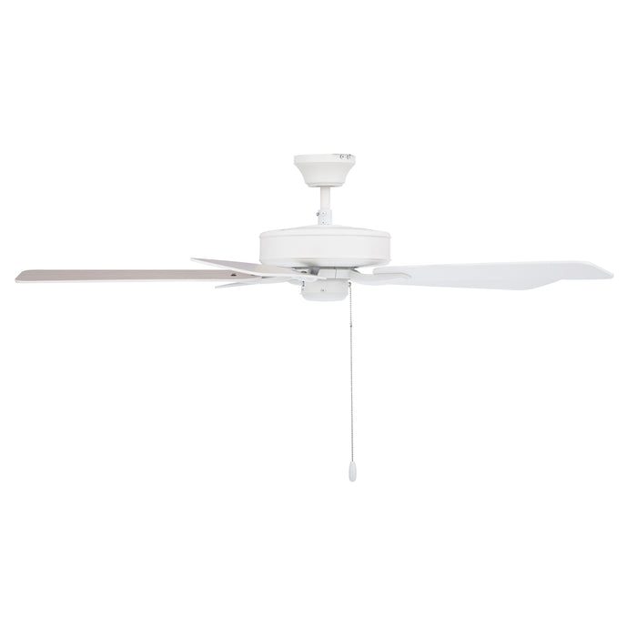 52 Inch Coltstaff AC Alabaster White Indoor Ceiling Fan 5-Blade Reversible