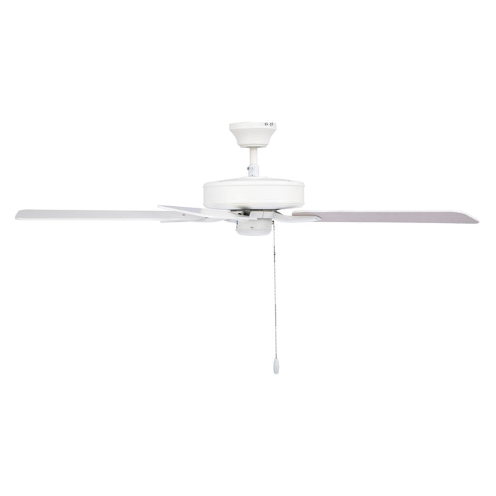 52 Inch Coltstaff AC Alabaster White Indoor Ceiling Fan 5-Blade Reversible