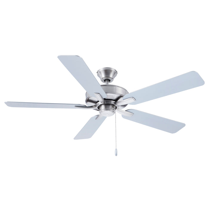 52 Inch Coltstaff AC Brushed Nickel Indoor Ceiling Fan 5-Blade Reversible