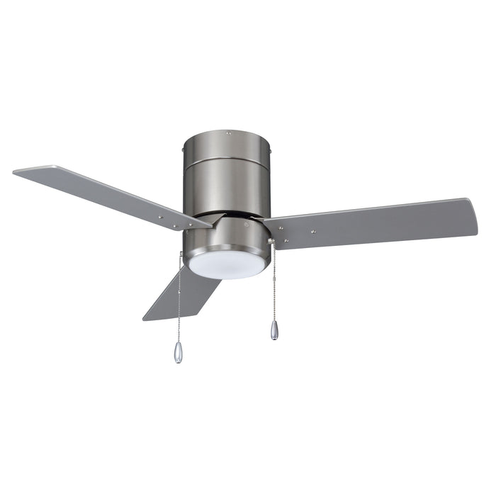 52 Inch Sabio AC Brushed Nickel Indoor Ceiling Fan 3-Blade Reversible