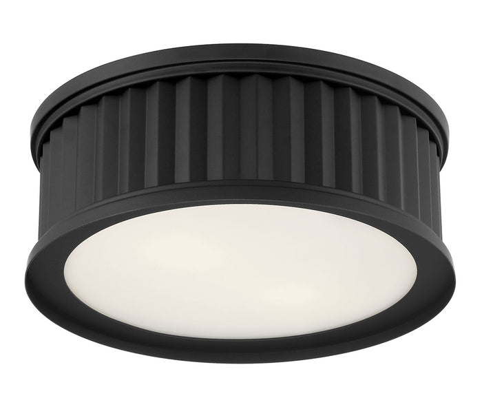 5.25'' Corvella Matte Black 2 Light Flush Mount