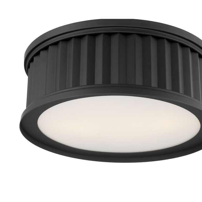 5.25'' Corvella Matte Black 2 Light Flush Mount