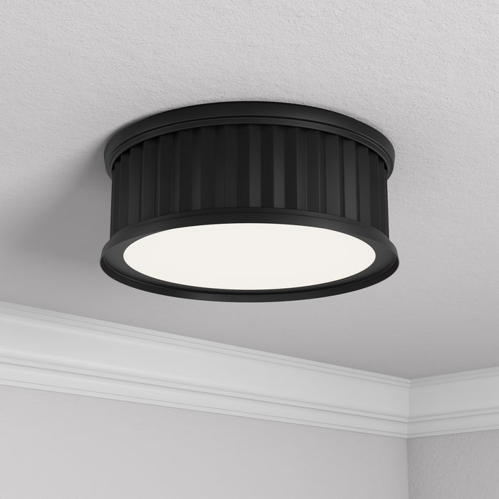 5.25'' Corvella Matte Black 2 Light Flush Mount
