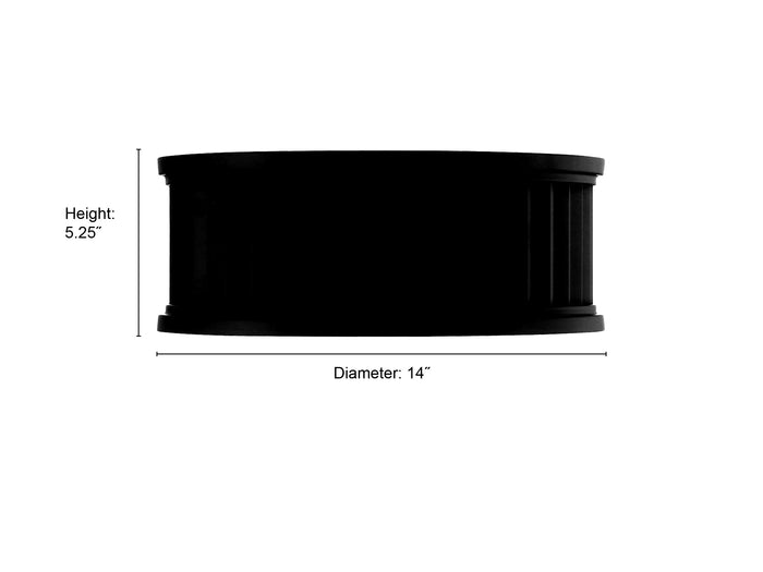 5.25'' Corvella Matte Black 2 Light Flush Mount
