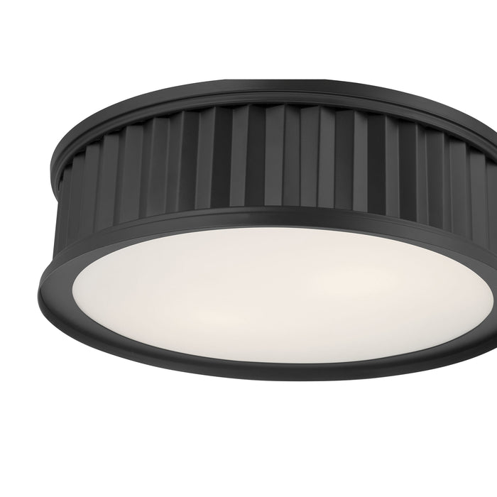 5.25'' Corvella Matte Black 3 Light Flush Mount