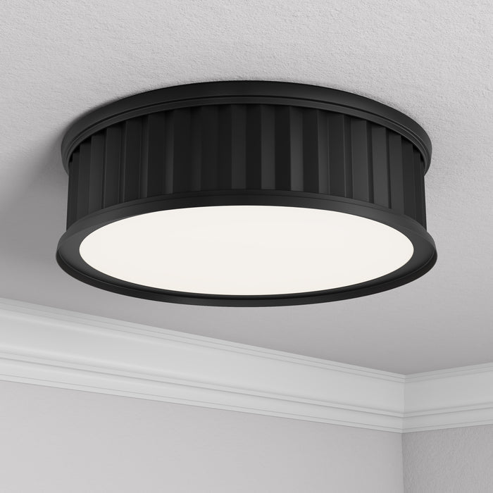 5.25'' Corvella Matte Black 3 Light Flush Mount
