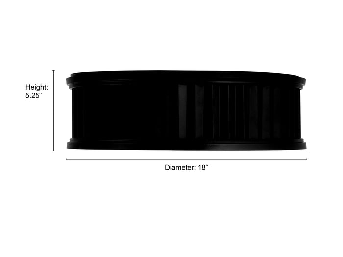 5.25'' Corvella Matte Black 3 Light Flush Mount