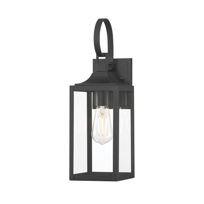 5.25'' Halston Powder Coated Black 1 Light Lantern