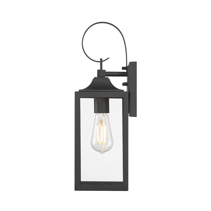 5.25'' Halston Powder Coated Black 1 Light Lantern
