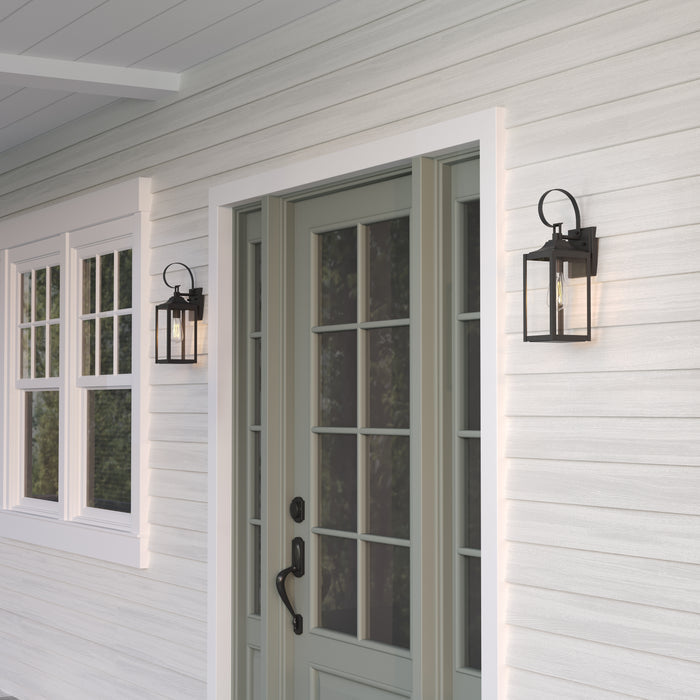 5.25'' Halston Powder Coated Black 1 Light Lantern