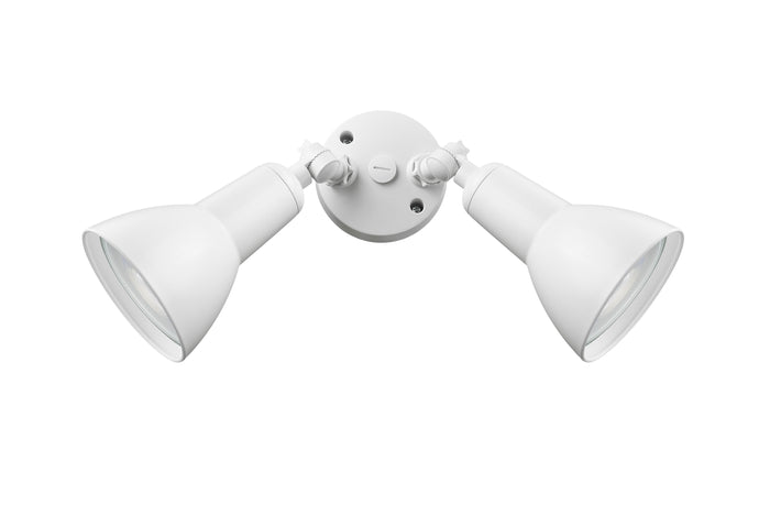 5.25''  Matte White 2 Light Flood Light