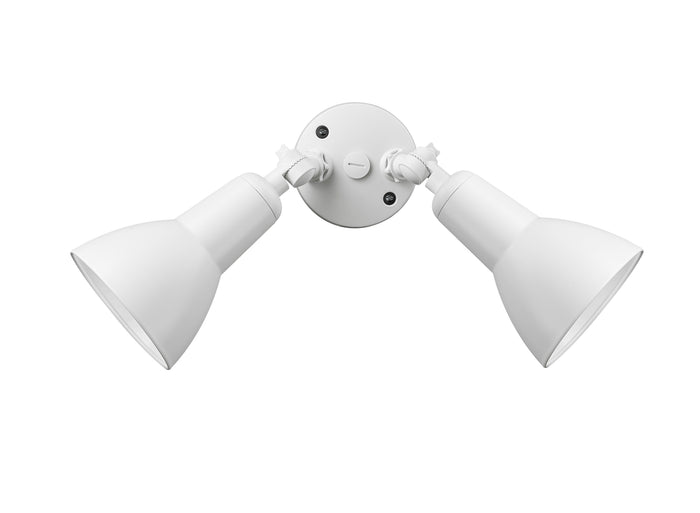 5.25''  Matte White 2 Light Flood Light