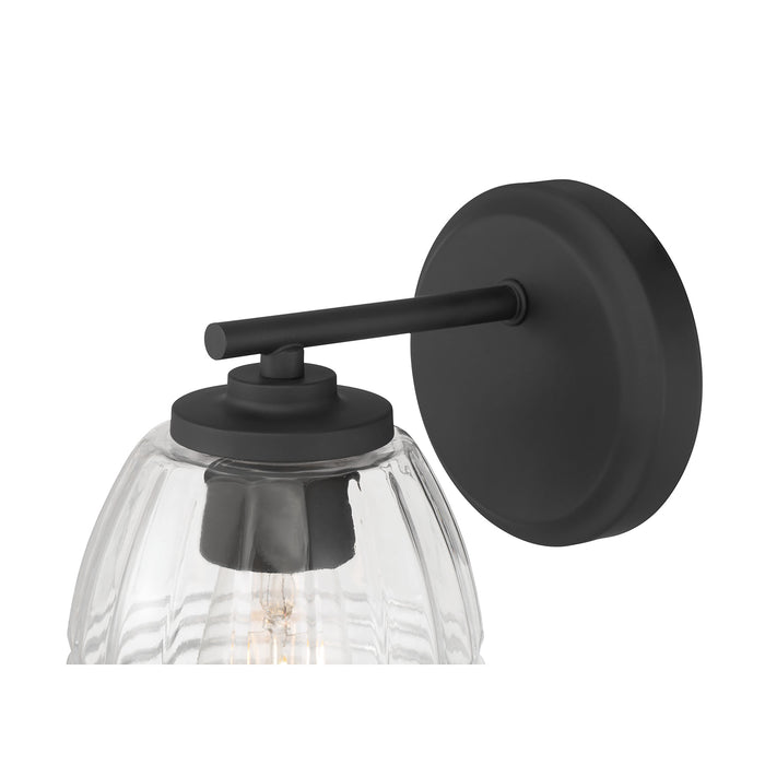5.25'' Miravelle Matte Black 1 Light Wall Sconce