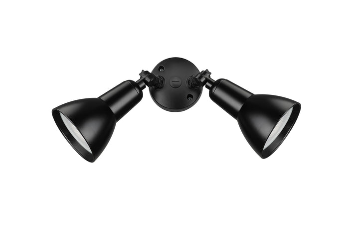 5.25''  Powder Coated Black 2 Light Flood Light