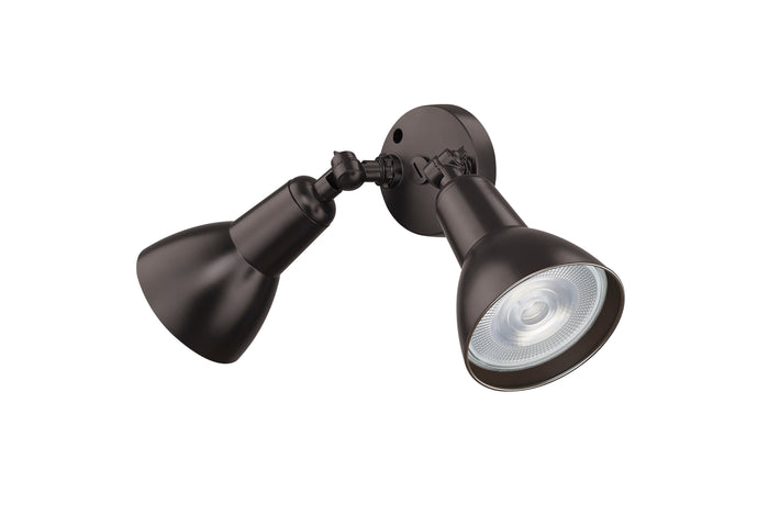 5.25''  Powder Coated Bronze 2 Light Flood Light