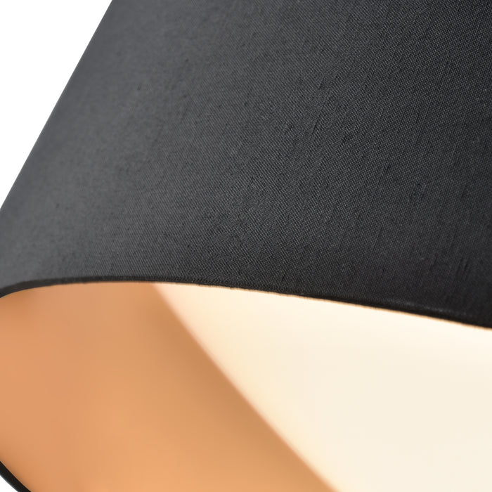 5.25'' Rosata Black  Light Flush Mount