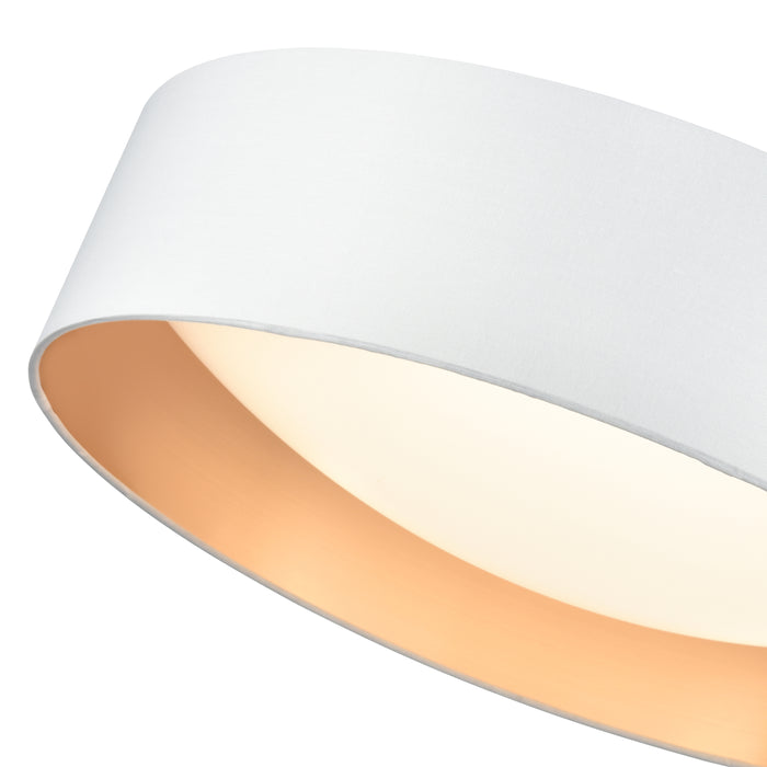 5.25'' Rosata White  Light Flush Mount