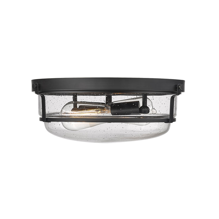 5.38'' Mayson Matte Black 2 Light Flush Mount