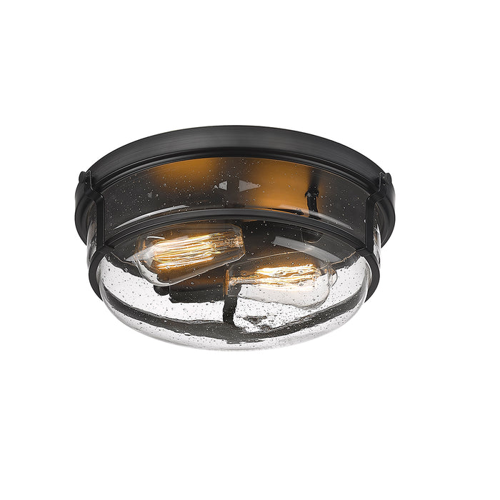 5.38'' Mayson Matte Black 2 Light Flush Mount