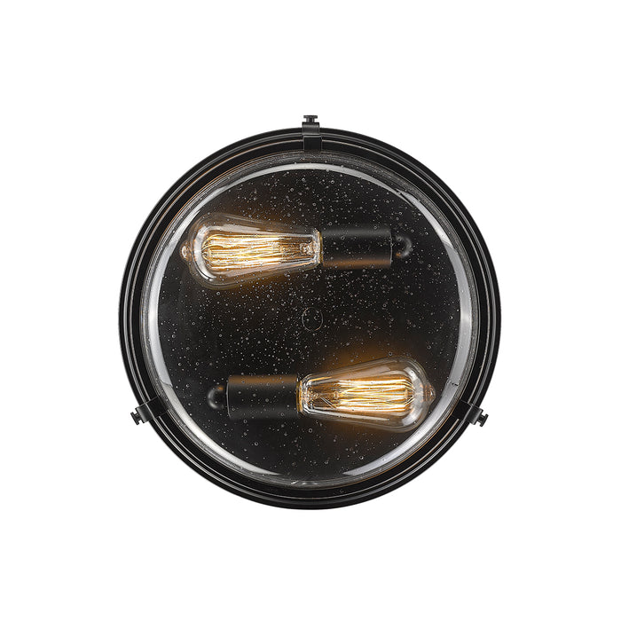 5.38'' Mayson Matte Black 2 Light Flush Mount