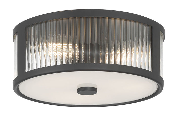 5.5'' Ardezia Matte Black 3 Light Flush Mount