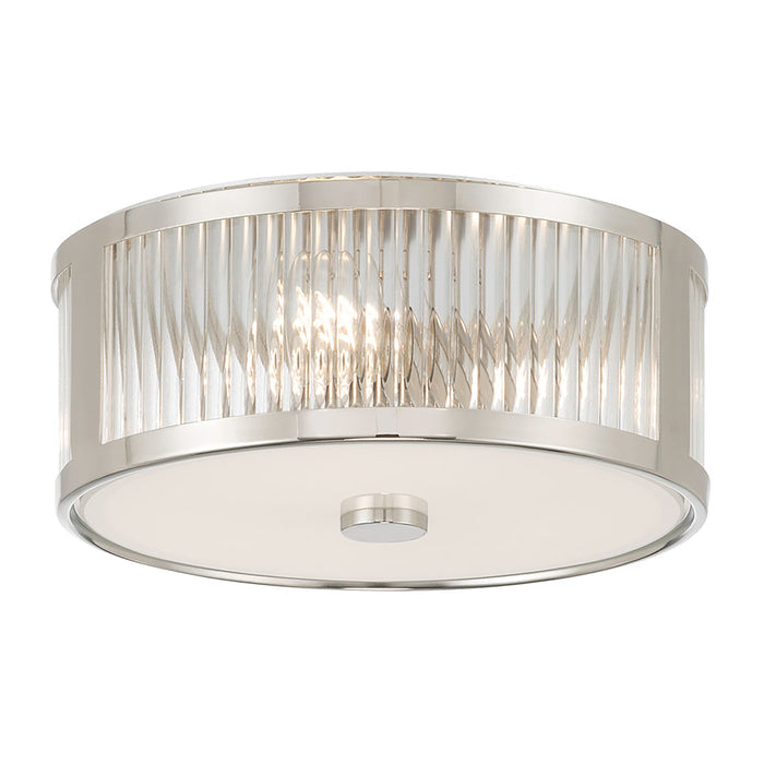 5.5'' Ardezia Polished Nickel 3 Light Flush Mount