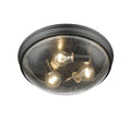 5.5'' Belforge Matte Black 3 Light Flush Mount
