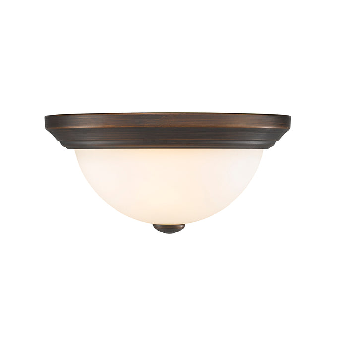 5.5'' Kipson Rubbed Bronze 2 Light Flush Mount