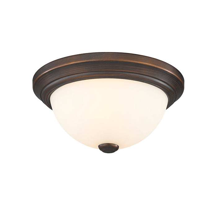 5.5'' Kipson Rubbed Bronze 2 Light Flush Mount