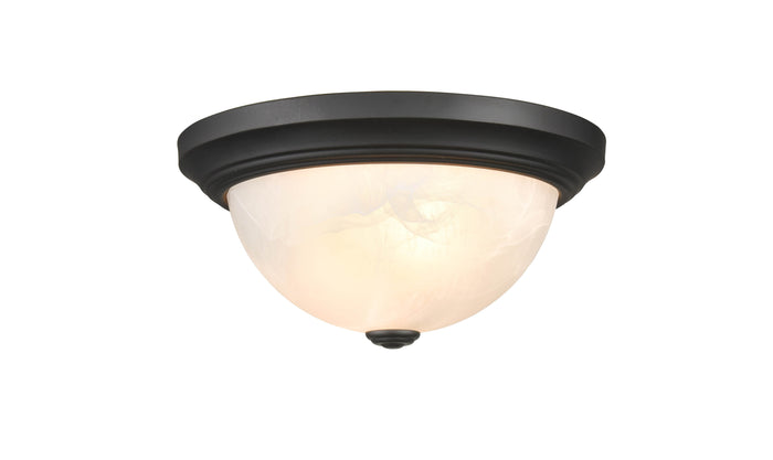 5.5'' Whitton Matte Black 2 Light Flush Mount